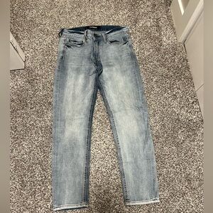 Express Light Blue Skinny Jeans for Men